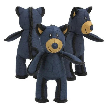 Bear-Shaped Dog Toy with Squeaker