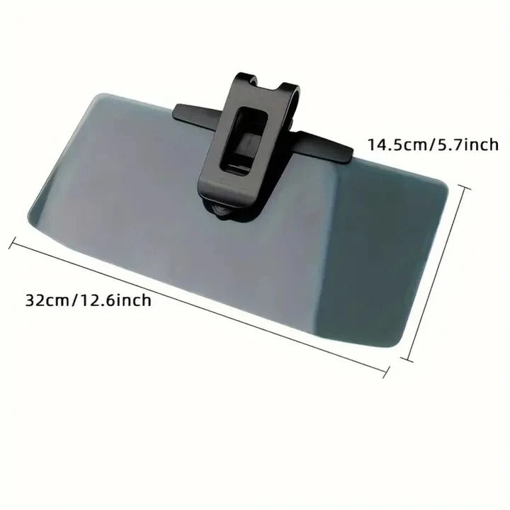 Polarized Car Sun Visor Extension with Clip On Anti Glare Panel