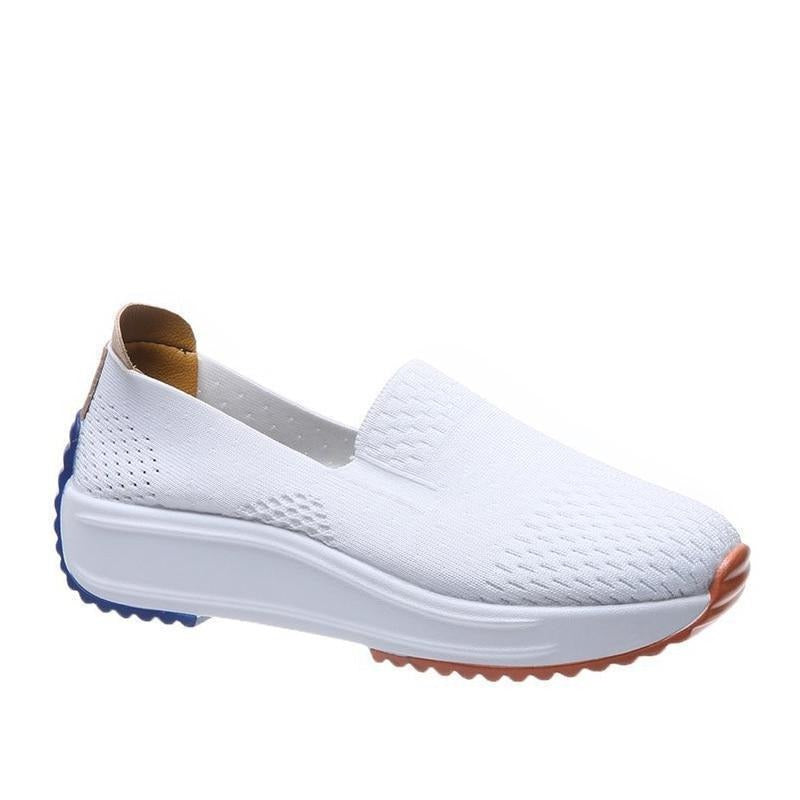 Womens Lightweight Knit Sneakers with Easy-On Fit