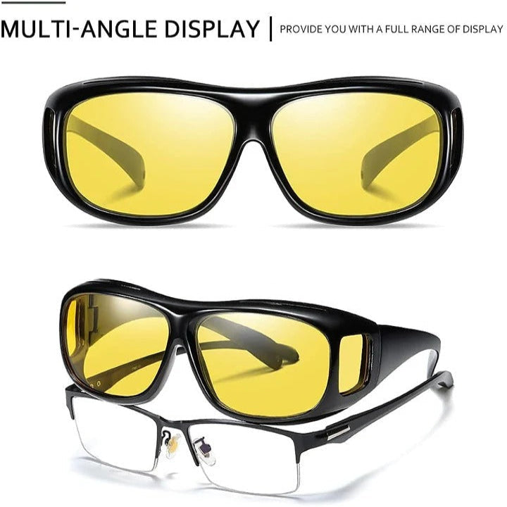 Anti Glare Night Vision Glasses with Tinted Lenses