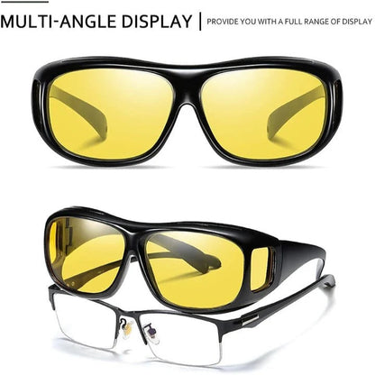 Anti Glare Night Vision Glasses with Tinted Lenses