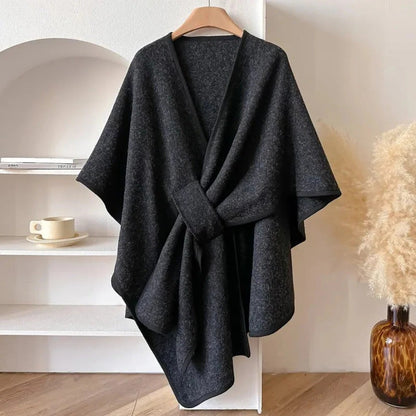 Microfiber Poncho Shawl for Casual and Dress Wear