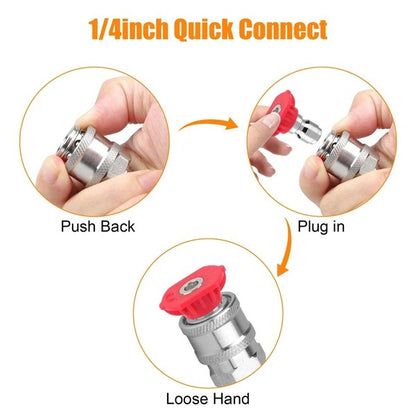 Rotating Turbo Nozzle for Power Washer with Spray Tip