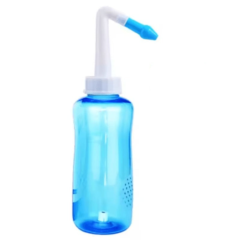 Squeeze Sinus Flush Bottle with Controlled Flow Tip for Nasal Congestion and Allergy Care