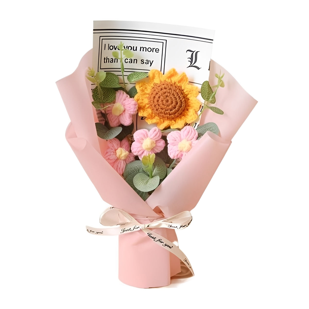 Handcrafted Crochet Sunflower and Daisy Bouquet for Gifting on Special Occasions
