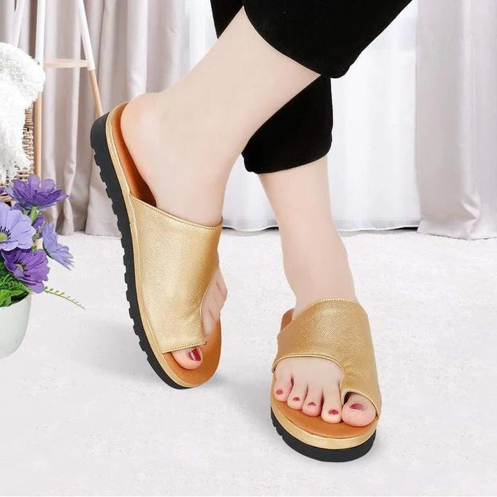 Orthopedic Platform Sandals with Spacious Toe Design