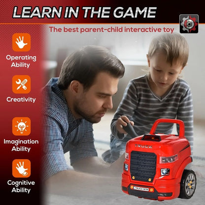 Truck Engine Toy Set, Car Maintenance Play for Kids