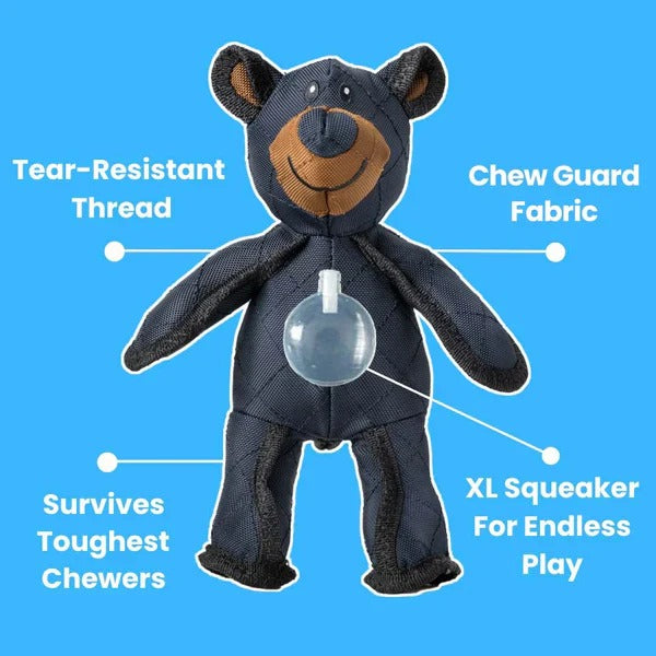 Bear-Shaped Dog Toy with Squeaker