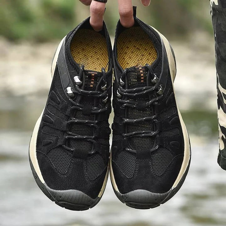 Waterproof Trail Walking Shoes with Anti Slip Outsole and Ankle Support for Women