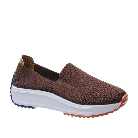 Womens Lightweight Knit Sneakers with Easy-On Fit