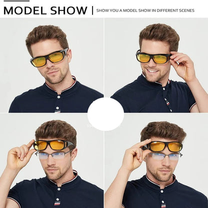 Anti Glare Night Vision Glasses with Tinted Lenses