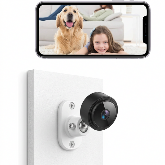 1080P HD Security Camera with Magnetic Base and Night Vision for Motion Alerts