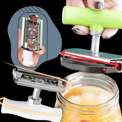 Adjustable Jar Opener with Textured Grip and Multi Angle Design, 0.98 to 3.74in