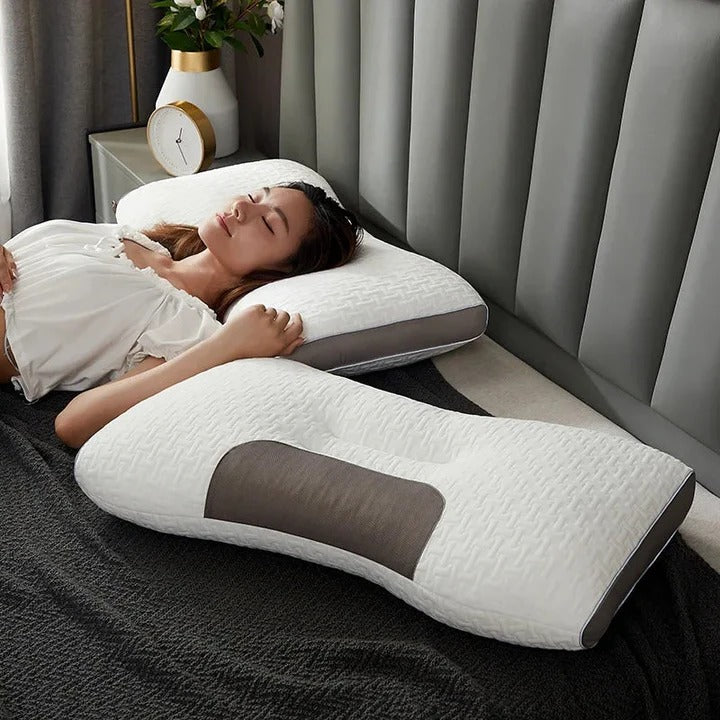 Contour Memory Foam Pillow with Zoned Neck and Head Support