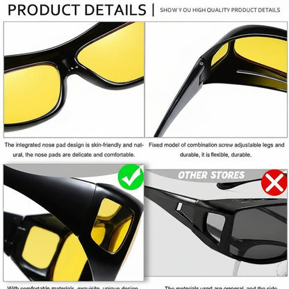 Anti Glare Night Vision Glasses with Tinted Lenses