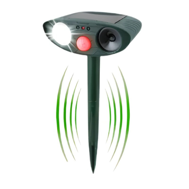 Solar Ultrasonic Pest Deterrent Device with Motion Sensor