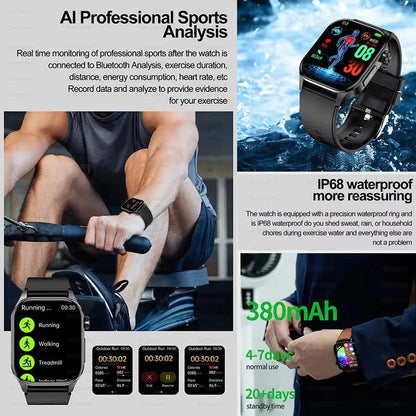 Smart Wellness Watch for Seniors with Activity and Daily Wellness Tracking