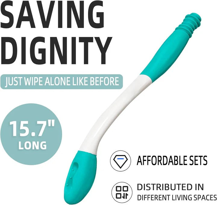 Long Reach Toilet Aid for Wiping, 2 Pack Comfort Wiper Tools
