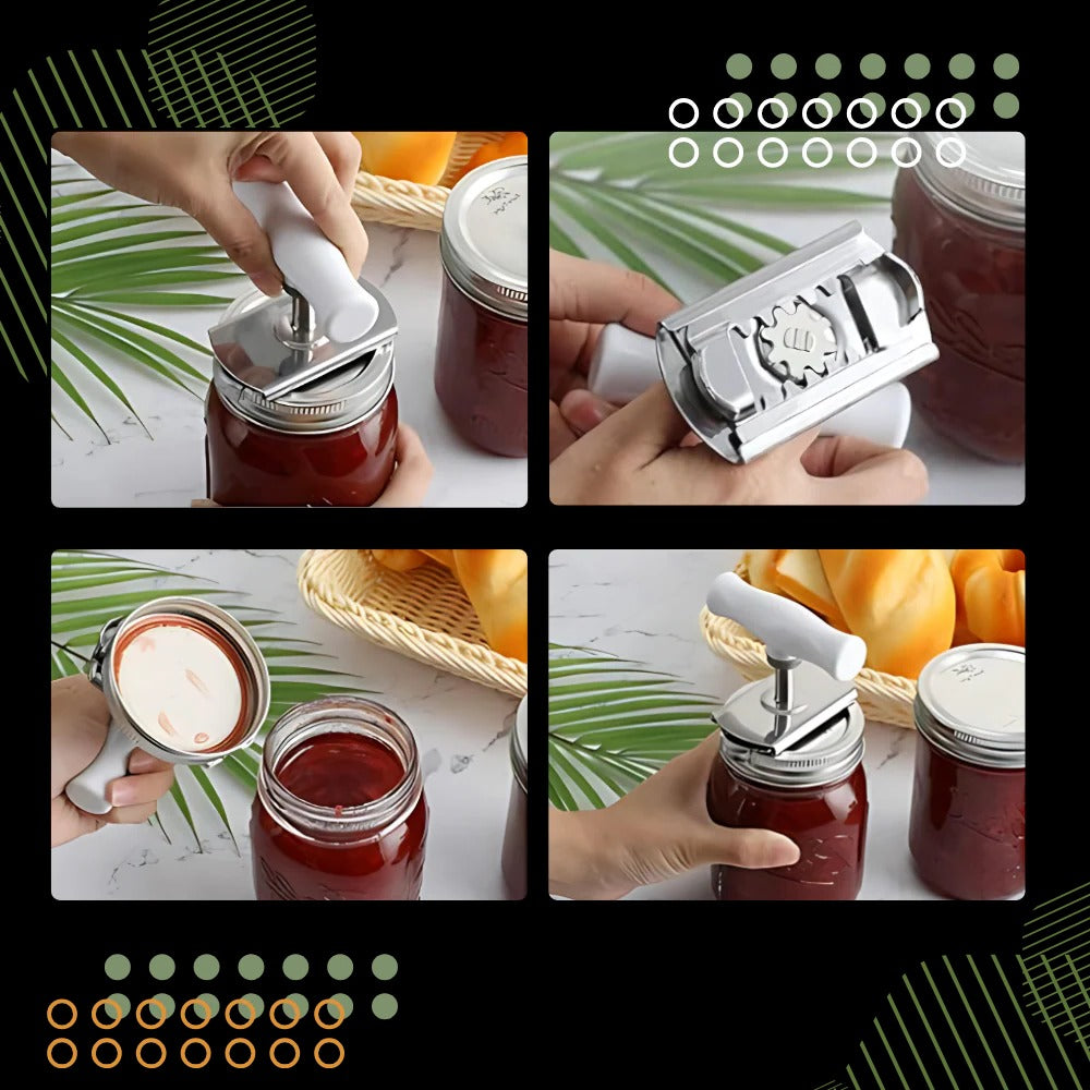 Adjustable Jar Opener with Textured Grip and Multi Angle Design, 0.98 to 3.74in
