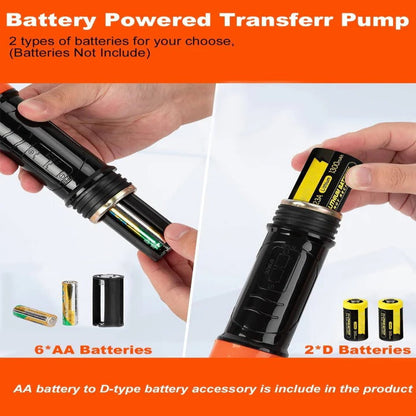 Battery Powered Liquid Transfer Pump for Fuel, Diesel and Water Siphoning