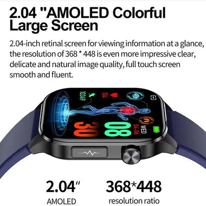 Smart Wellness Watch for Seniors with Activity and Daily Wellness Tracking