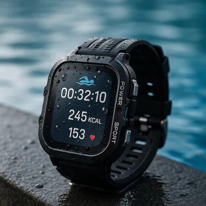 Water Resistant Digital Sports Watch with Multi-Function Display