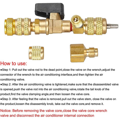 HVAC Valve Core Remover and Installer Tool