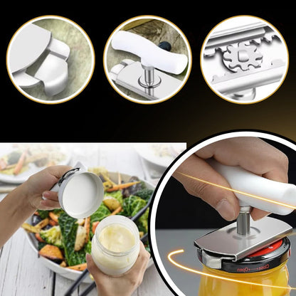 Adjustable Jar Opener with Textured Grip and Multi Angle Design, 0.98 to 3.74in
