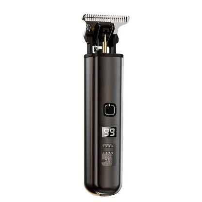 Rechargeable Hair Clippers with LED Battery Display and 4 Guide Combs
