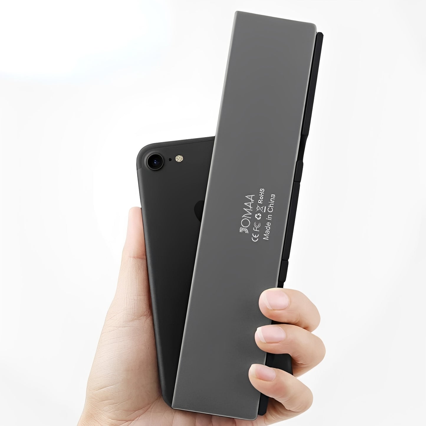 Portable Wireless Foldable Bluetooth Keyboard with Magnetic Stand