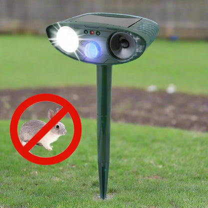 Solar Rabbit Deterrent and Flash Light Repeller