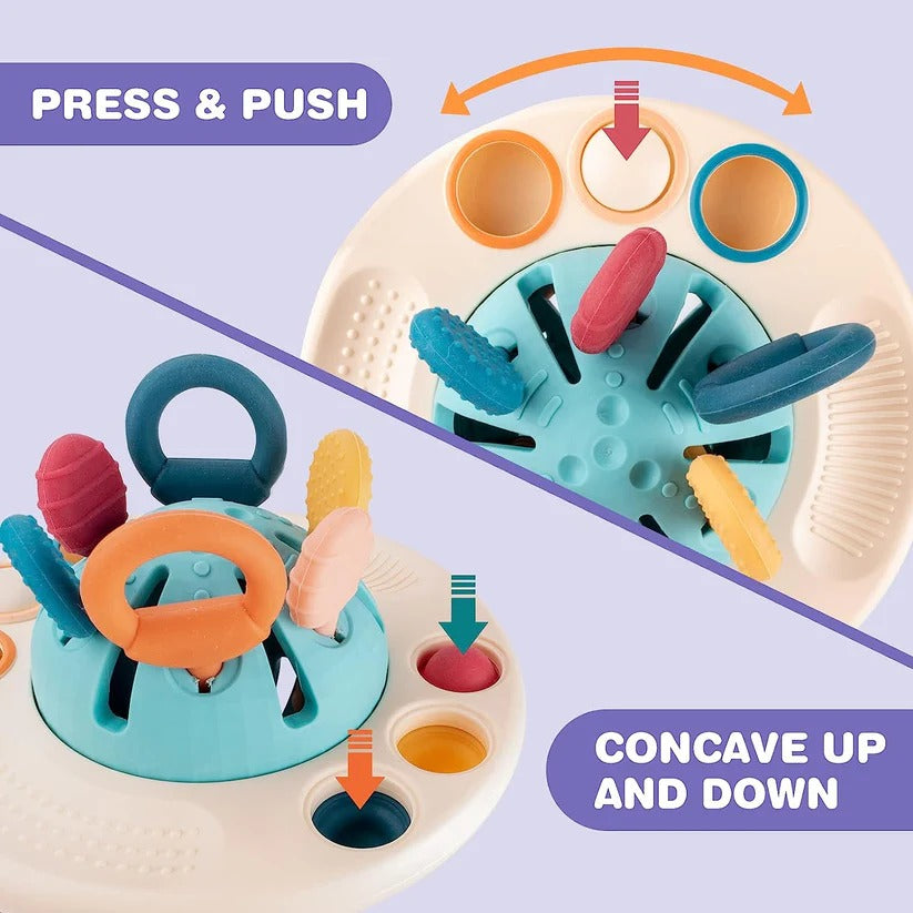 Silicone Pull String Sensory Toy for Babies 6 to 18 Months
