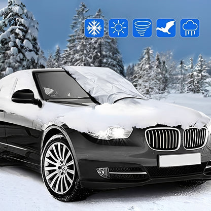 Magnetic Car Windshield Cover with Sun Protection Support