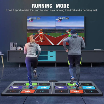 Electronic Dance Mat Game Set with Two Wireless Controllers and Motion Camera for TV Play