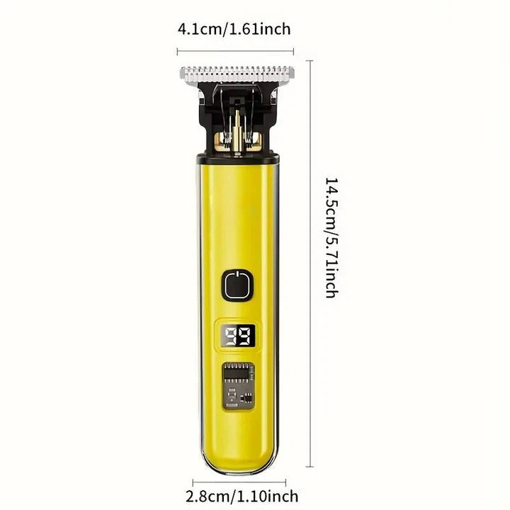 Rechargeable Hair Clippers with LED Battery Display and 4 Guide Combs