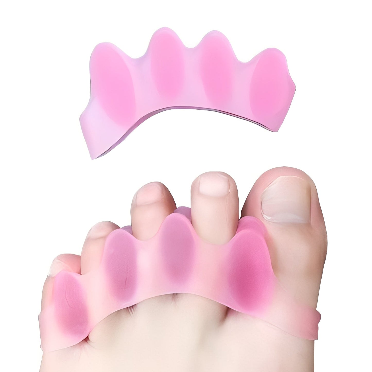 Silicone Toe Spacer Bands for Alignment Support, 1 Pair