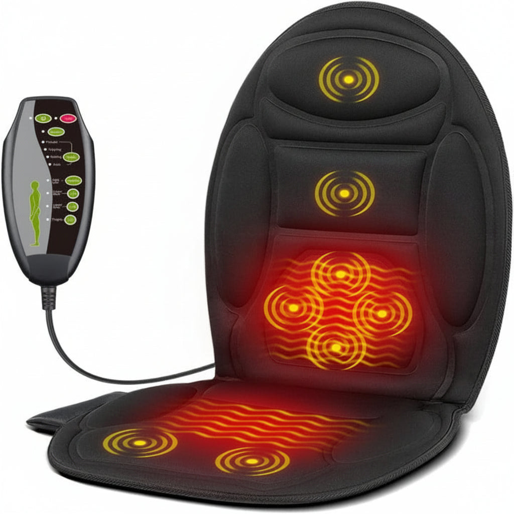 Massage Seat Cushion with Heat and Vibration for Chair and Car Seat