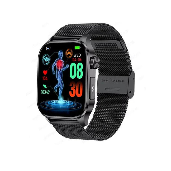 Smart Wellness Watch for Seniors with Activity and Daily Wellness Tracking
