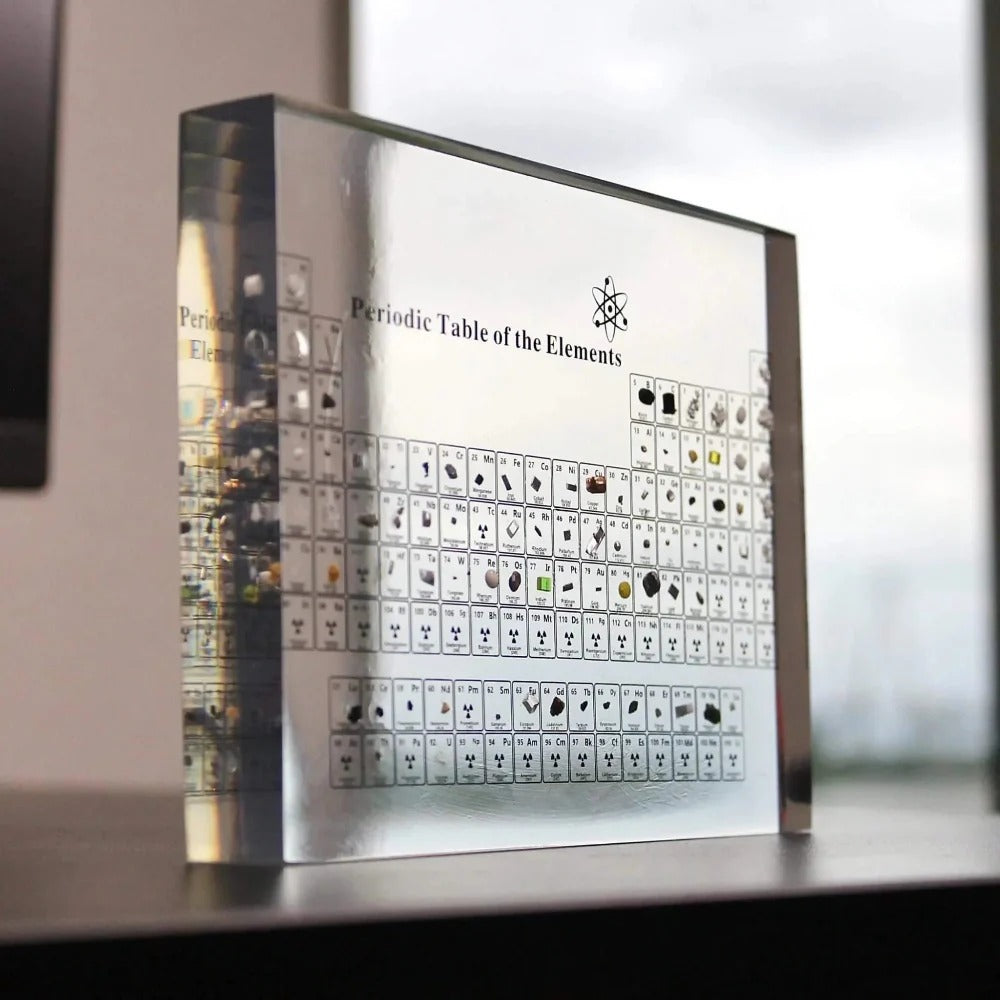 Periodic Table Glass Wall Art for Chemistry Decor and Education