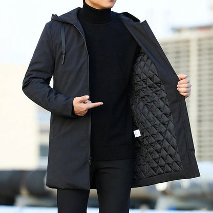 Liam Winter Parka with Insulating Lining and Adjustable Cut in Brown Or Black Sizes M to 4XL