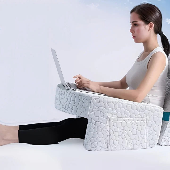 Adjustable Bed Reading Pillow with Back and Arm Support