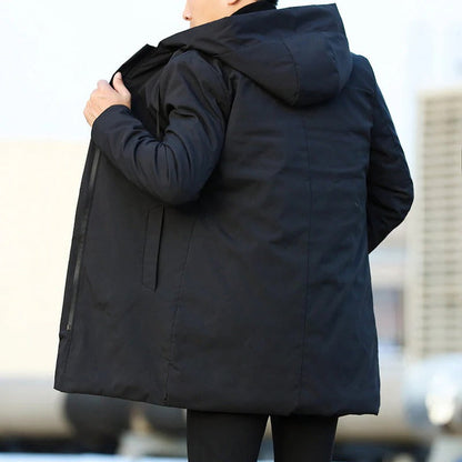 Liam Winter Parka with Insulating Lining and Adjustable Cut in Brown Or Black Sizes M to 4XL