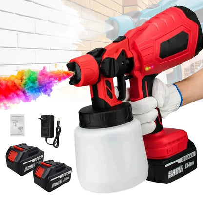Cordless Electric Paint Sprayer with Adjustable Spray Pattern