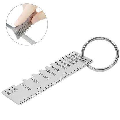 Dual Purpose Metal and Wire Thickness Measuring Tool for Welding Projects