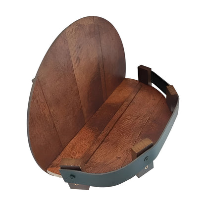 Bourbon Barrel Wall Shelf, Rustic Bar Decor Accessory