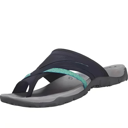 Womens Cross Strap Sandals with Synthetic Upper and Rubber Outsole