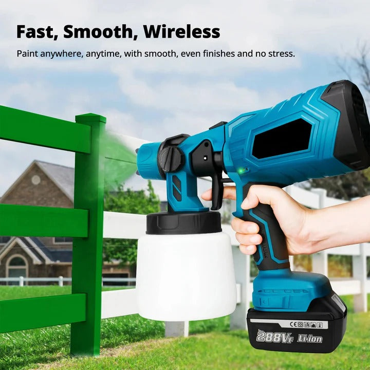 Cordless Electric Paint Sprayer with Adjustable Spray Pattern