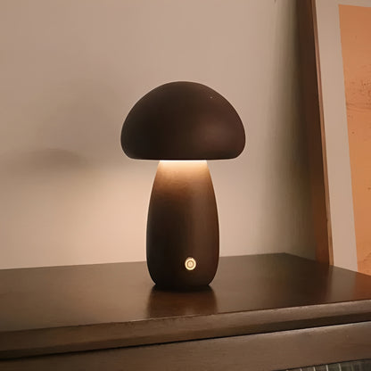 Decorative Mushroom Table Lamp with Dimmable LED Night Light