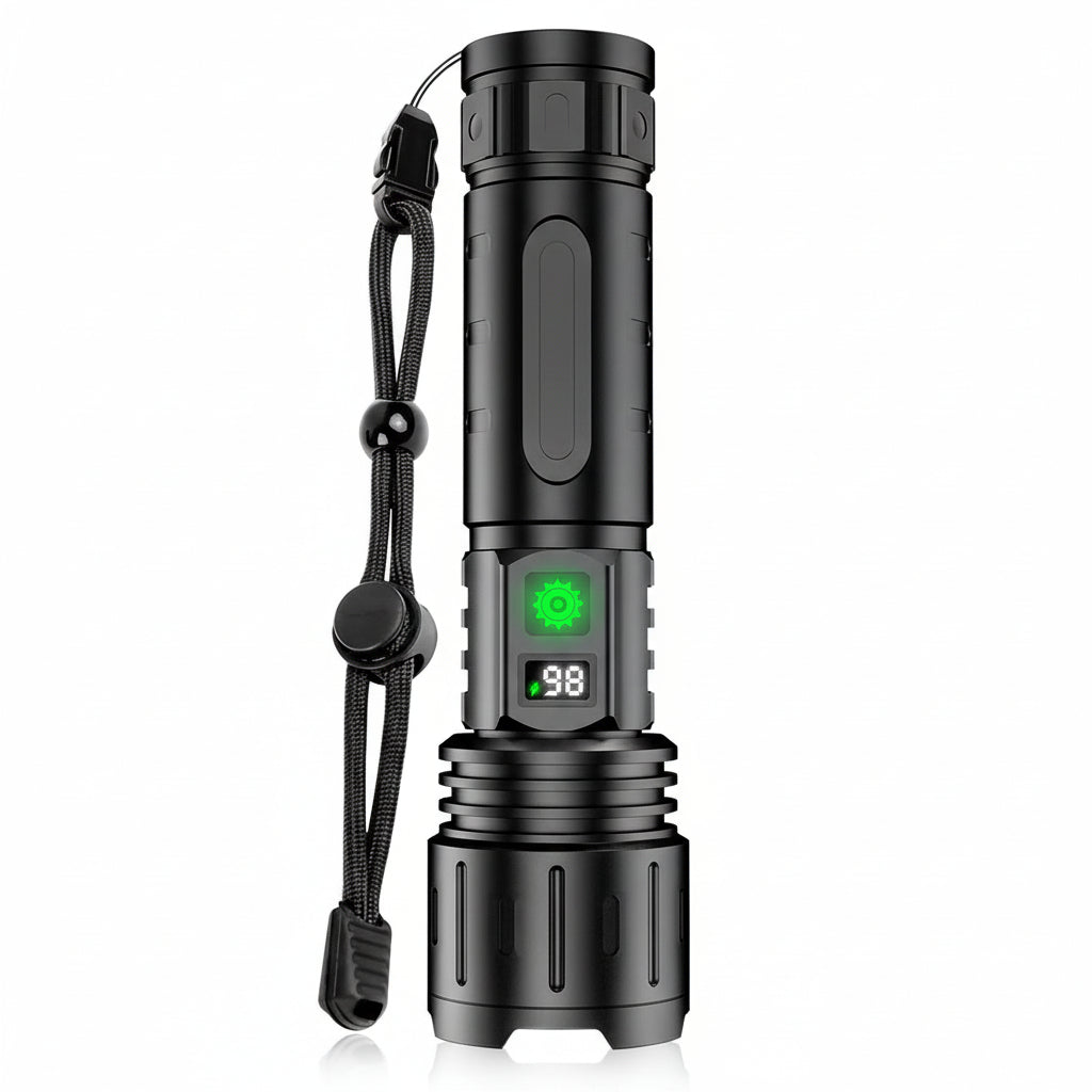 Rechargeable Zoom LED Flashlight with Multiple Light Modes