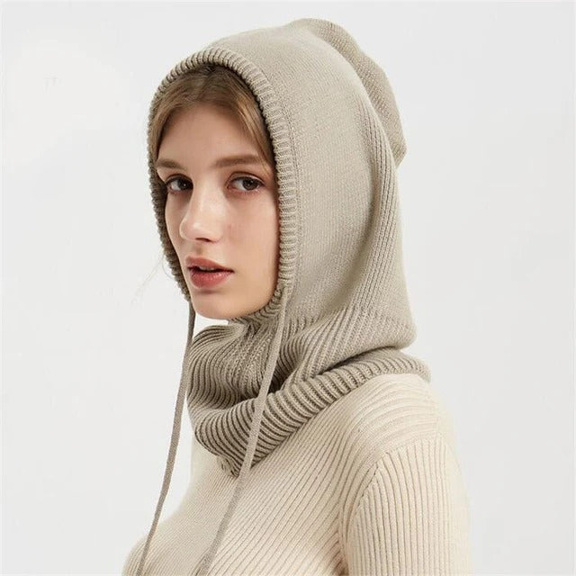 Cashmere Knitted Winter Hat with Soft Ribbed Design